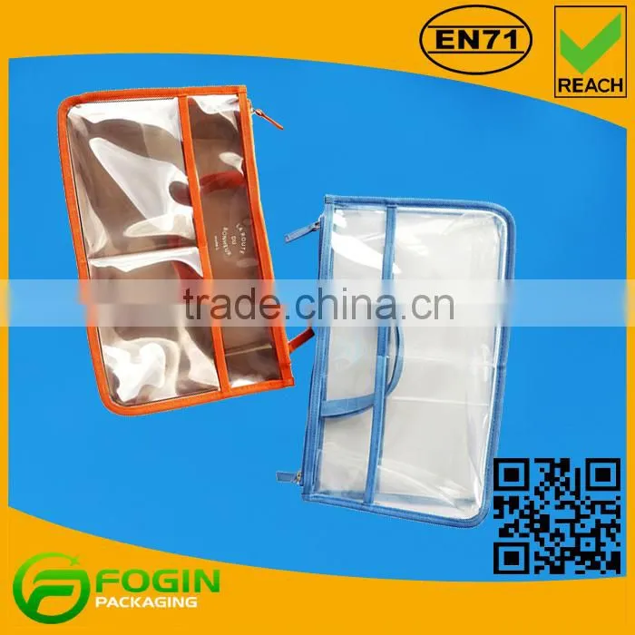 on sale fashion pvc transparent cosmetic pouch