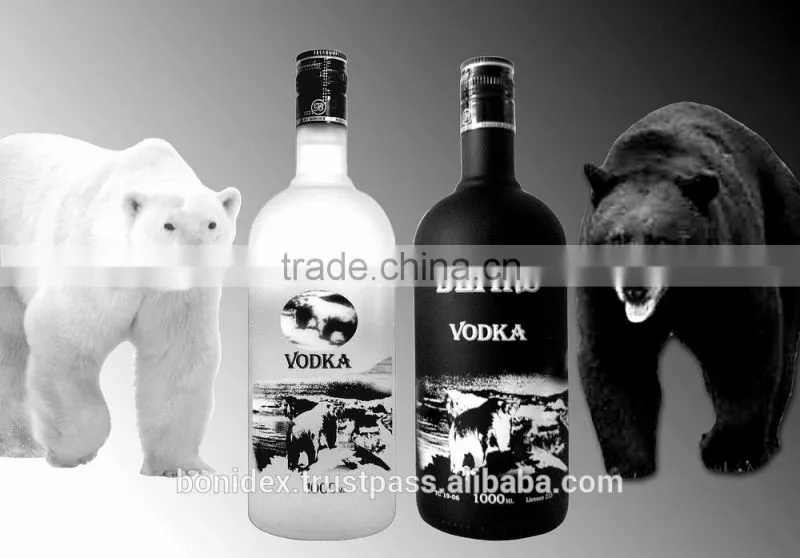 Vodka black bottle