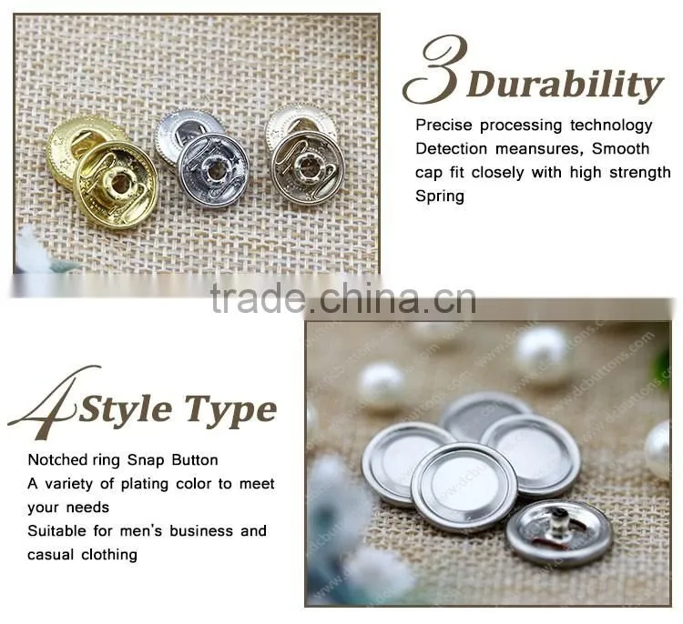 Oval Shape Metal Press Button Spring Snap Button