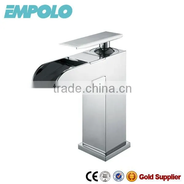 Bathroom Square Style Waterfall Brass Faucet 81 1101