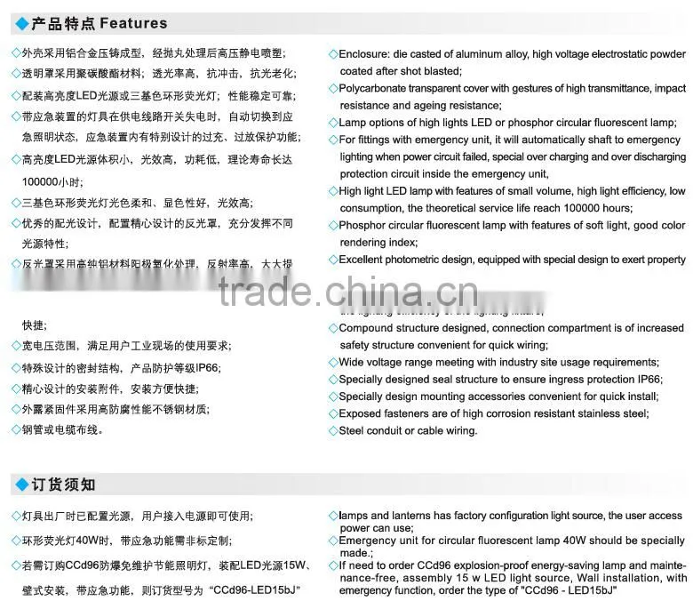 Approval LED china supplier explosion proof light