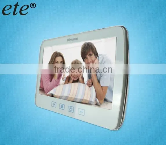10 Inch Monotor Building Intercom System with Auto-recording Function,video door phone for home security