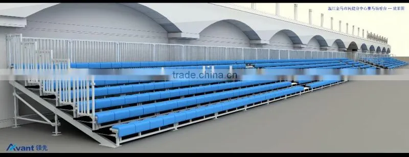 High-quality portable and easy to install metal structure grandstand steel grandstand stadium bleacher for outdoor sports