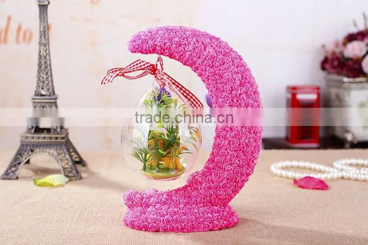 Novelty gift pouch miniature fairy garden plastic mini bathtub as gift , door gift birthday
