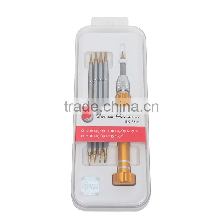 2016 BAKU 5 in 1 Multifunctional Trox Phillips Slotted Pentago Triangle Y Type Precision screwdriver BK-3315