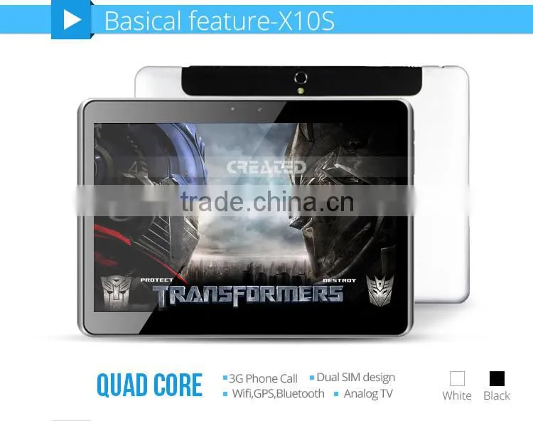 Android 4.4 Quad core 3G 10.1 inch tablet pc