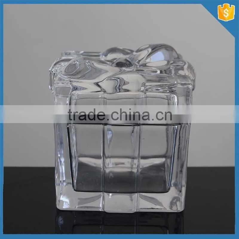 Glass sugar bowl with lid wedding gift bowl nuts Sugar Canister