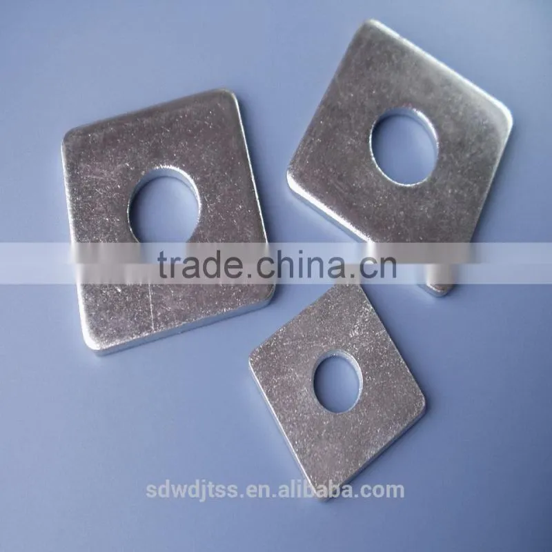 Guardrail dedicated galvanized square washer