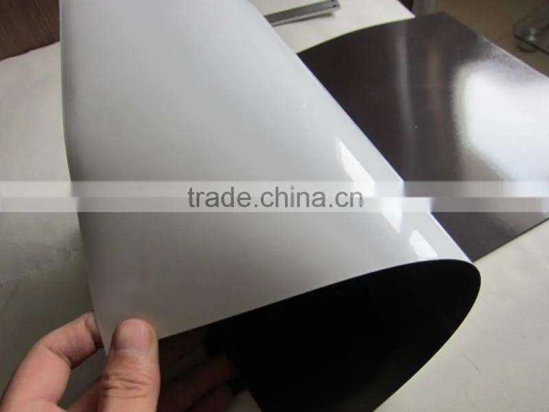 PVC backed rubber magnet