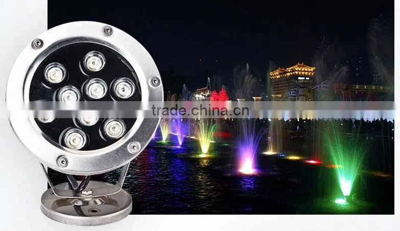 super-brightness 18w ip68 led pool light, rgb