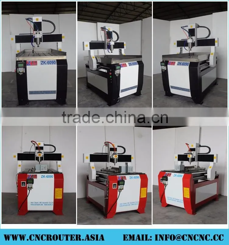 High Quality Low Price Desktop CNC Router 6090 For Advertising With 2200W DSP Handle Control 600*900MM CE Approved