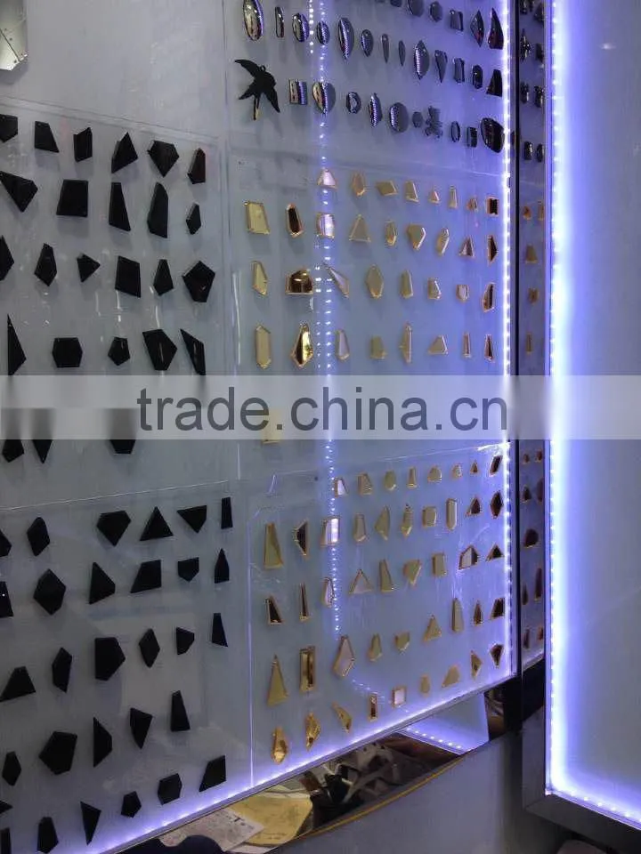Wholesale large size shell effect marbel effect sew-on acrylic stone