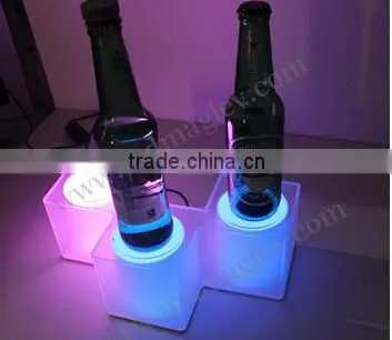 Customized latest wooden wine bottle shelf
