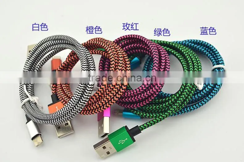 Nylon Braided Usb Cable Usb 2.0 Cable Fast Charging Usb Charging Cable