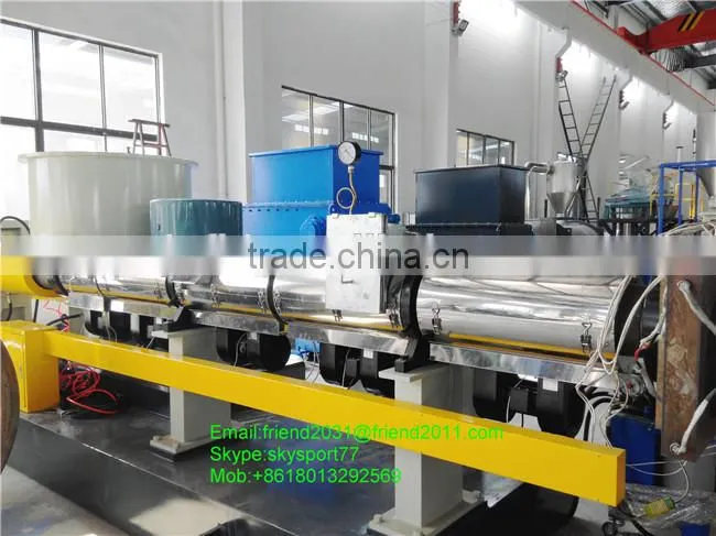 Water ring two stage pelletizing line