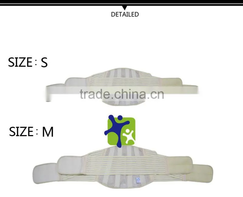 Breathable net lumbar support with strengthen belt, medical back support