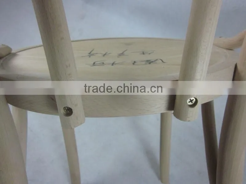 Real wood chair double round-backed armchair Solid wood bending chair Import ju wood chair