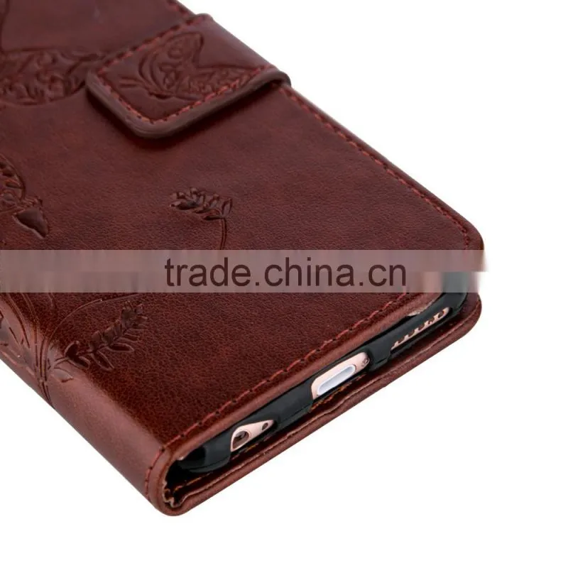 Card Slot PU Leather Case Stand Leather Phone Case for iphone 7, Stand Phone Case for iphone 7
