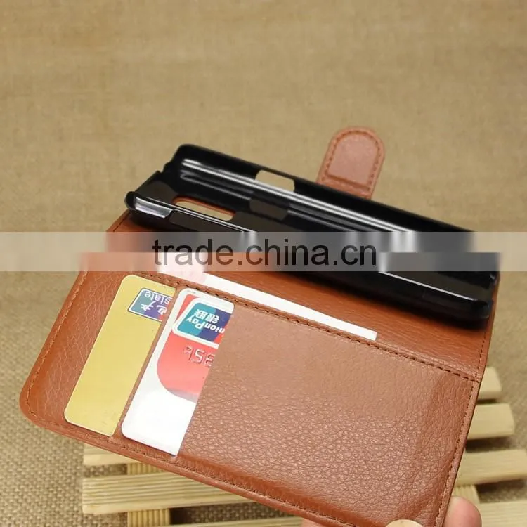 High Quality Leather Holster Card Wallet Folio Stand Flip Case Cover for Samsung Galaxy S5 mini