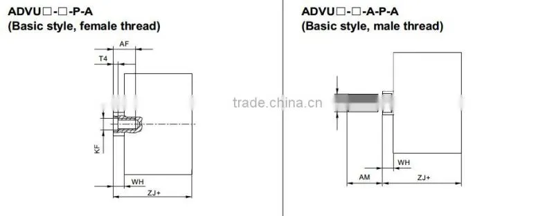 ADVU32X50mm Thin Compact Air Cylinder-FESTO Type