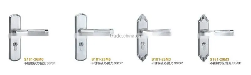 High-quality TRI-CIRCLE Stainless steel entry door lock,entry door handle locks