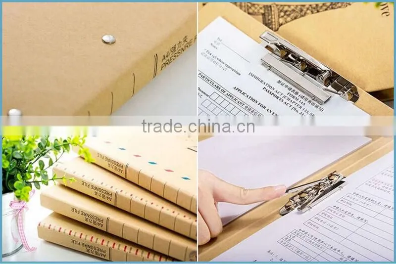 Fashion Design Hard Cover Handmade Paper File Folder