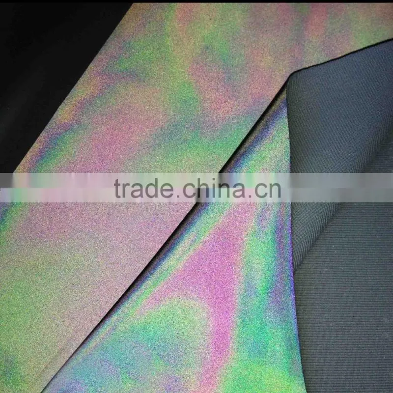 iridescent reflective spandex fabric for clothes