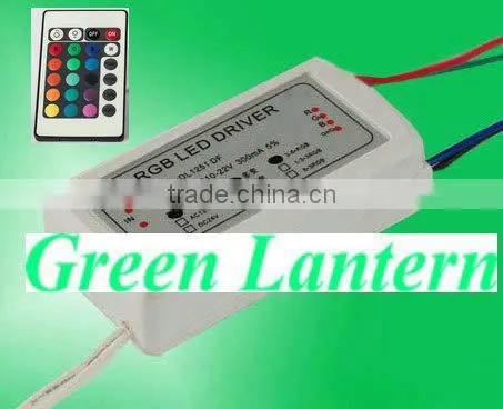 6*1W led rgb driver with remote controller