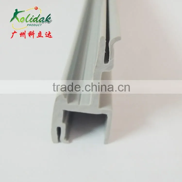 Gray h shape PVC/TPE plastic profile extrusion