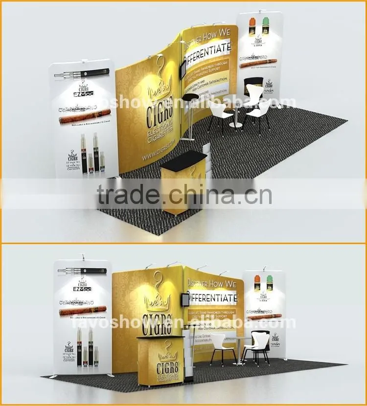 Aluminum And Tension Fabric Display Booth
