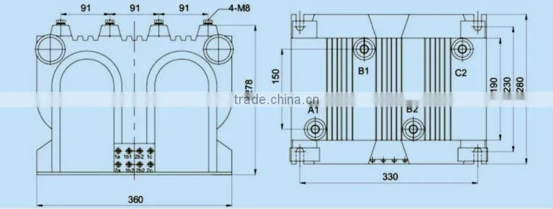 CE Approved Outdoor Potential 11kv High Voltage Transformer