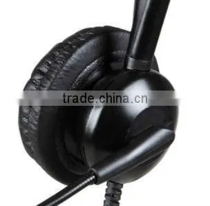 Professional noise cancelling call center headset with QD optional