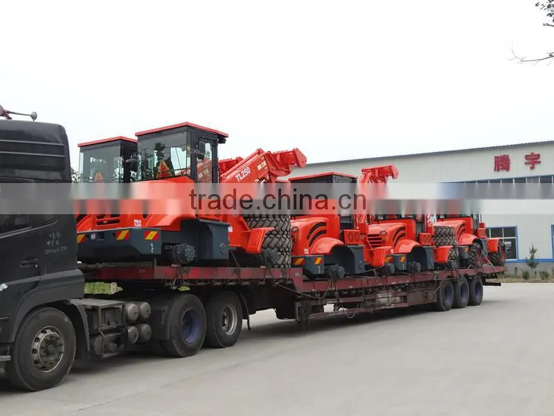 80HP chinese wheel loader TL2500 tractor front end wheel loader for multi use