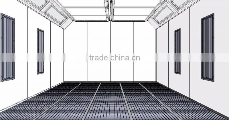 JF good spray booth middle price high effeciency offer clean cabin purified air health body painting room for sale