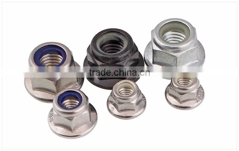 Quality assurance colored hex flange nuts