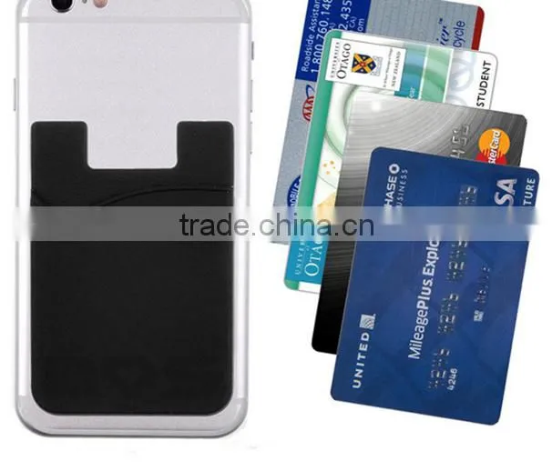 Wholesale Silicone 3m Cell Phone Back Sticker Card Holder