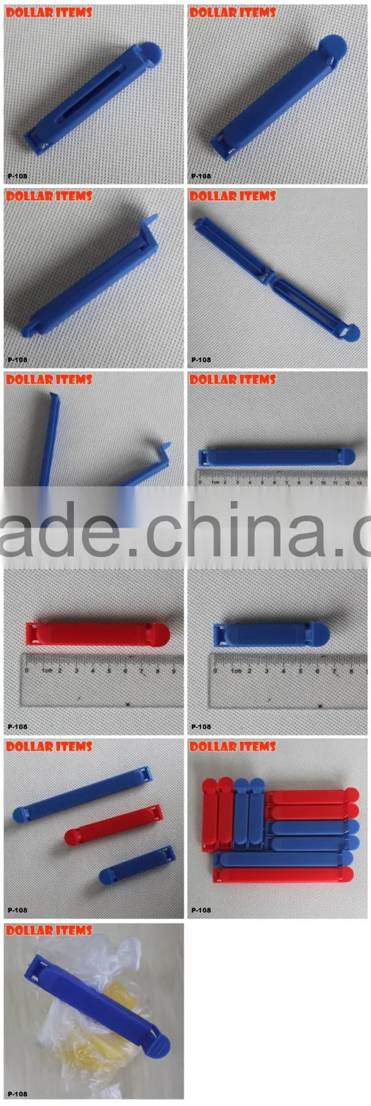 Set of 10 Pieces Plastic Snack Bag Clip
