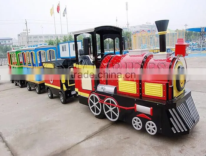 Kids Outdoor Games Equipment Electric Adult Train Used Road Train For Sale