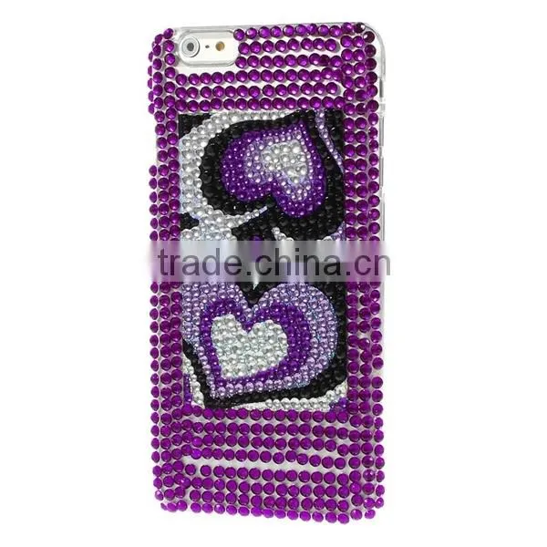 Mobile Phone Accessory Diamond pc Case For IPhone 6 Plus ,Cell Phone Accessory Wholesale