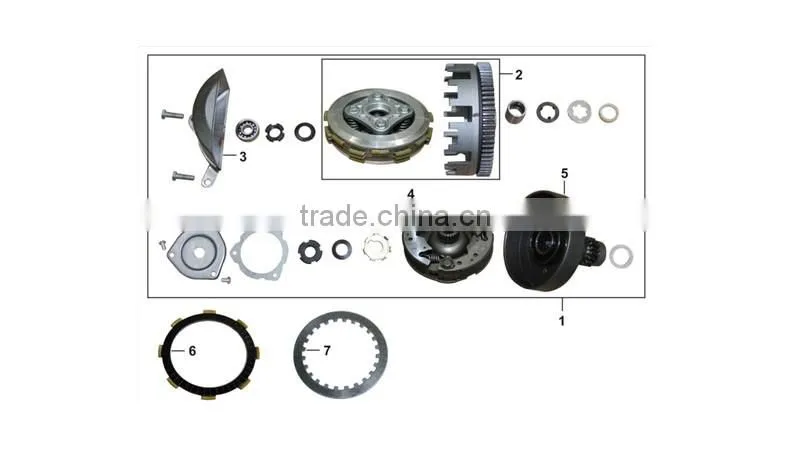 High performance and good material clutch kit and case set for AT110 for sale