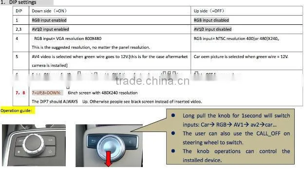 car interface for BENZ With Guide line HD Display