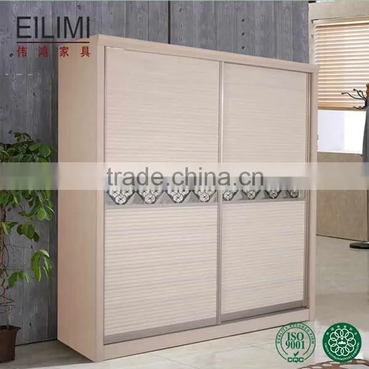 MDF and melamine material clothes wardrobe for sale on a low price