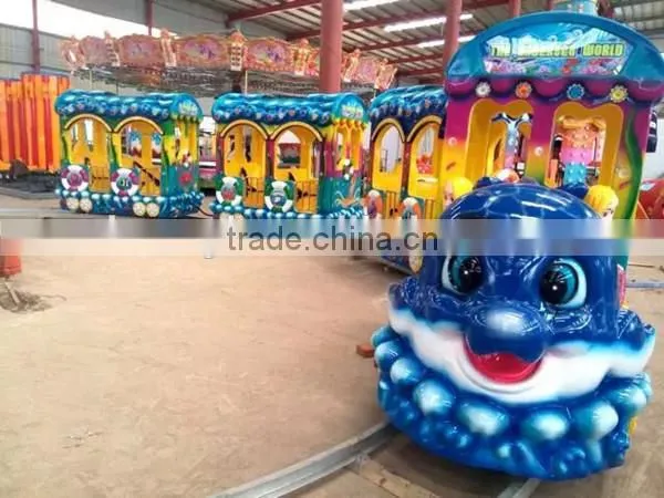 2016 Best Investment Project! Amusement Park Electric Track Train Electric Rides on Animal