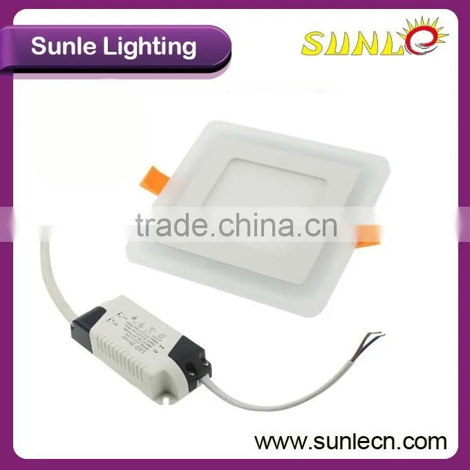 Ultra thin led light panel round, 16w double color rgb led panel light