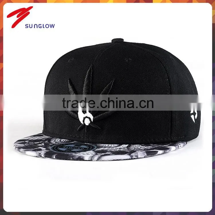 2015 custom design 100%acrylic 3d embroidery snapback hat