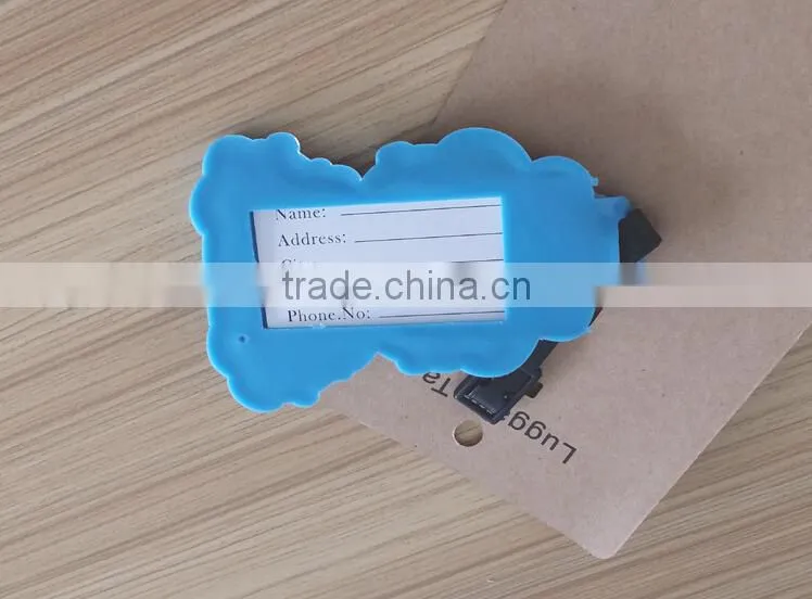 top quality pvc luggage tag with loop manufacturer