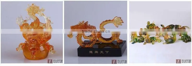 Business gift crystal glass chinese dragon