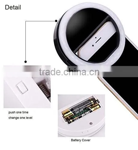 selfie ring light,Portable smartphone selfie mini LED flash, selfie light for all of mobile
