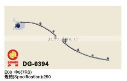 China foshan Diameter-19 pipe Length-300 5-Bead Bend clothes display rack factory