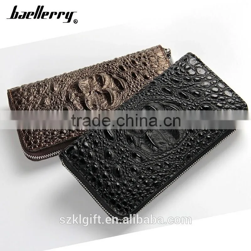 2016 crocodile leather wallet wallet with mobile phone holder violet purse wallet